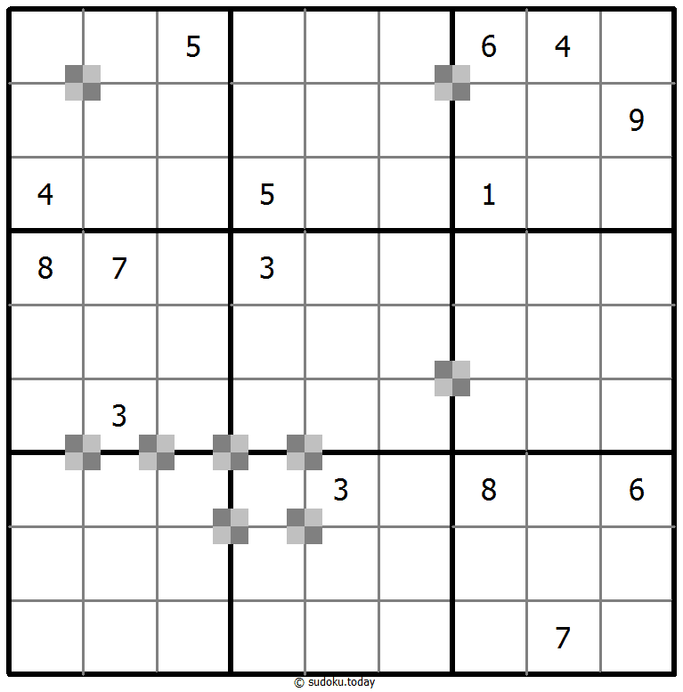 Sudoku pastel bicolor #64993