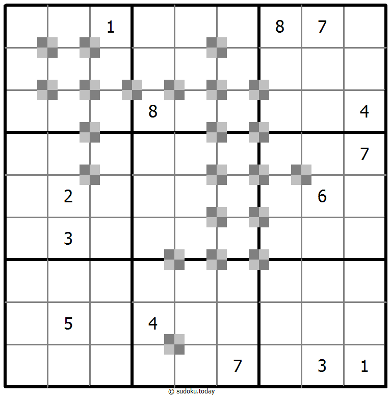 Sudoku pastel bicolor #64994