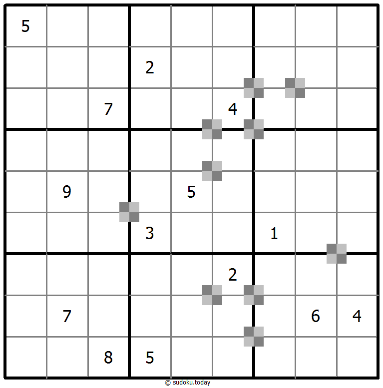 Sudoku pastel bicolor #64997