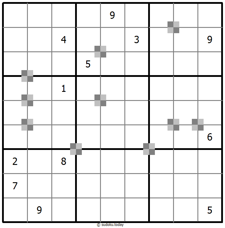 Sudoku pastel bicolor #64998