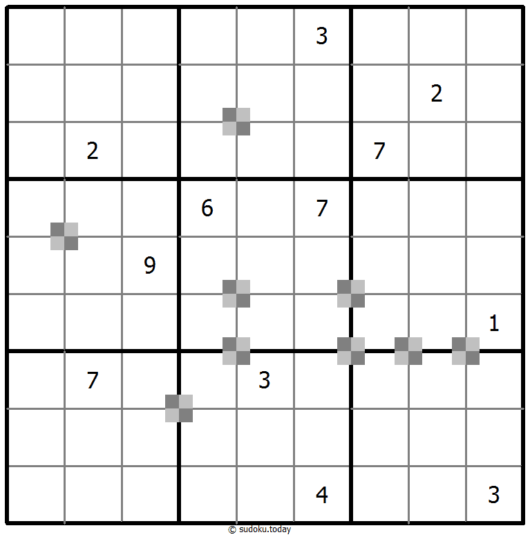 Sudoku pastel bicolor #65000