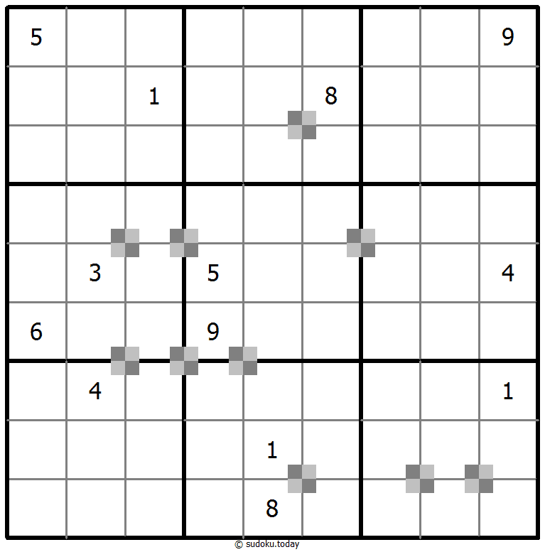 Sudoku pastel bicolor #65002
