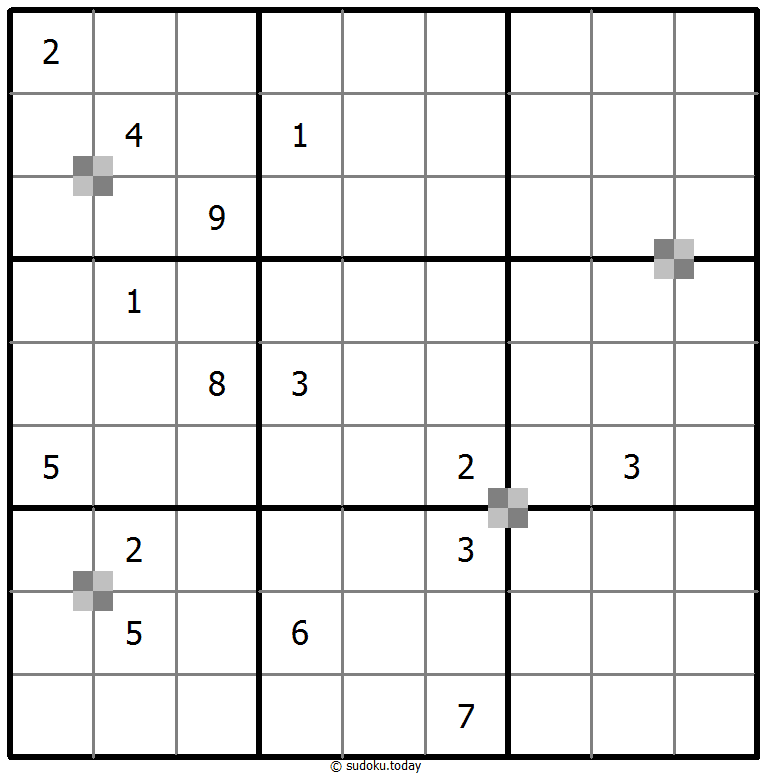 Sudoku pastel bicolor #65006