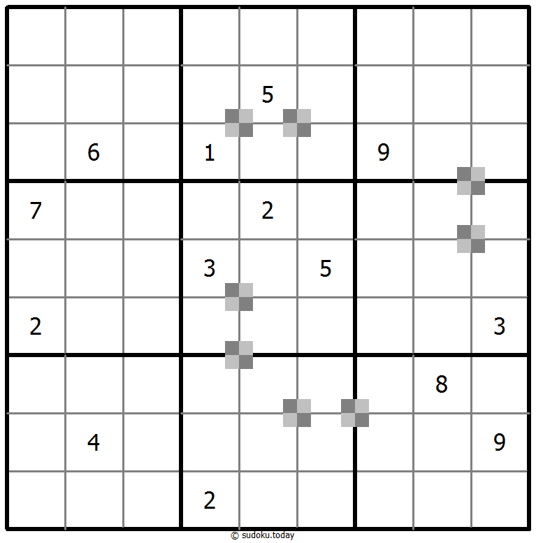 Sudoku pastel bicolor