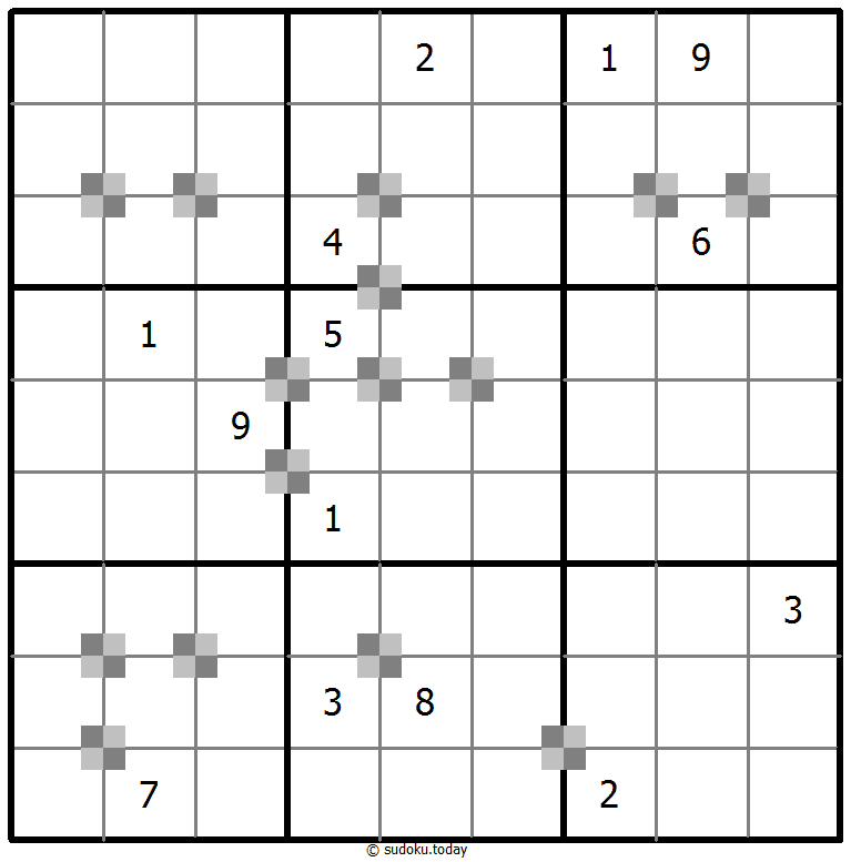 Sudoku pastel bicolor #65040