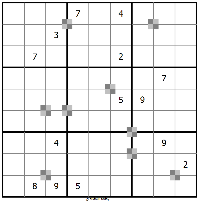 Sudoku pastel bicolor #65051