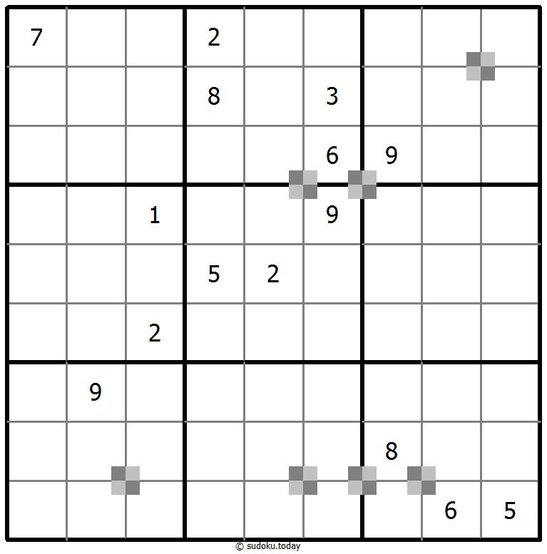 Sudoku pastel bicolor