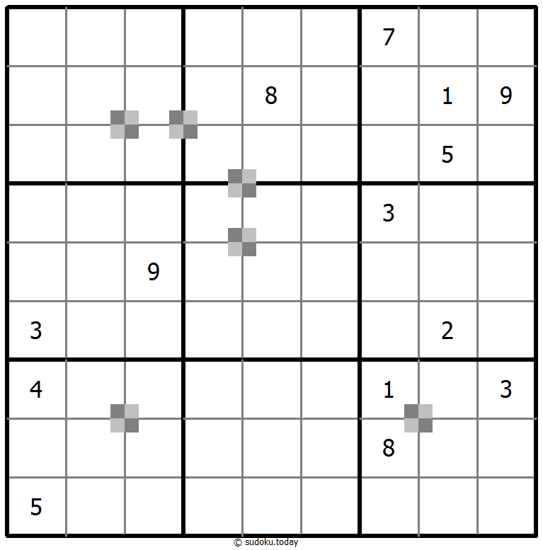 Sudoku pastel bicolor