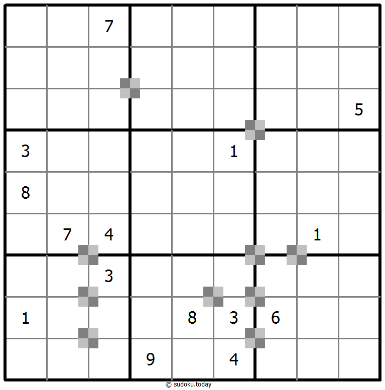 Sudoku pastel bicolor #65098