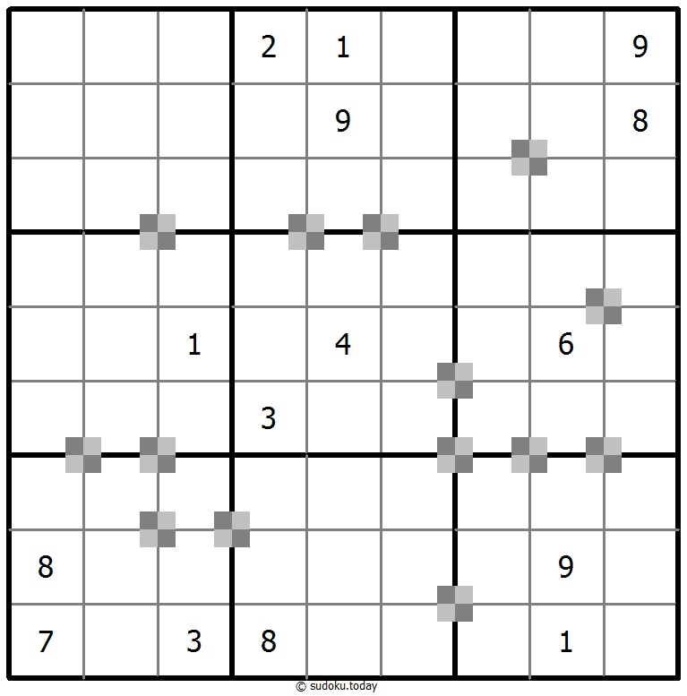 Sudoku pastel bicolor #65100