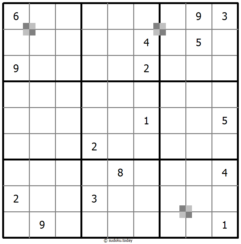 Sudoku pastel bicolor #65160