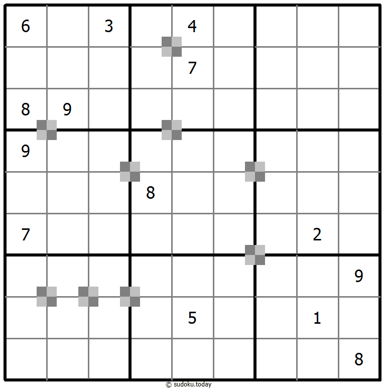 Sudoku pastel bicolor #65172