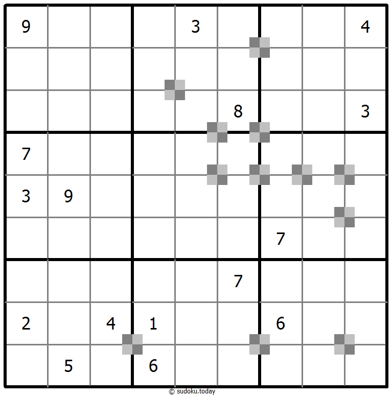 Sudoku pastel bicolor