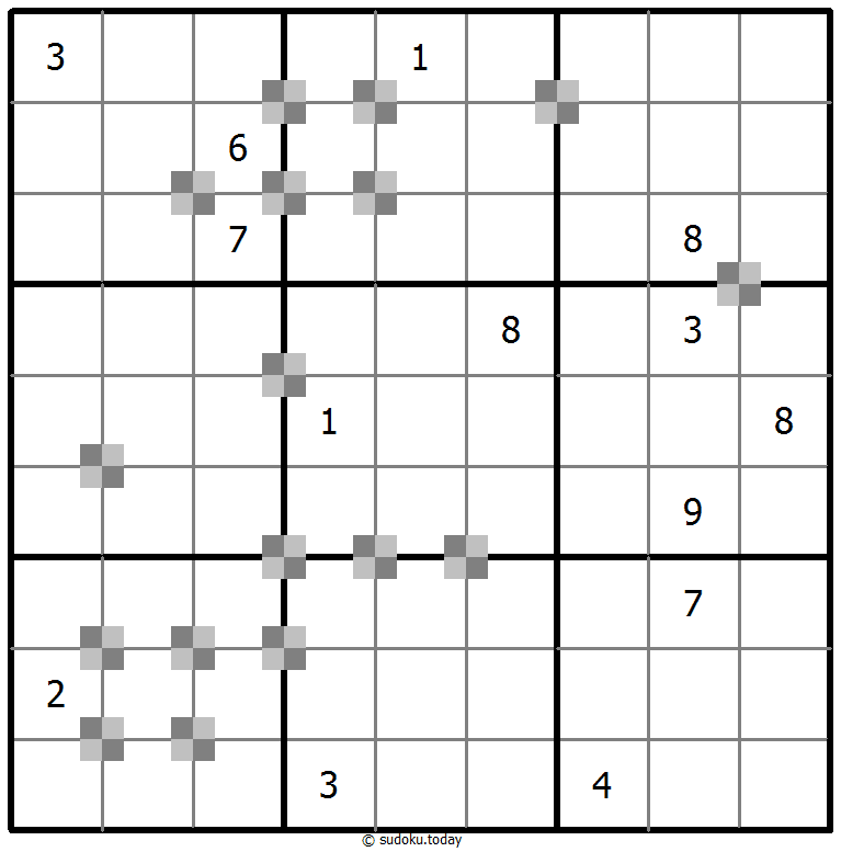 Sudoku pastel bicolor