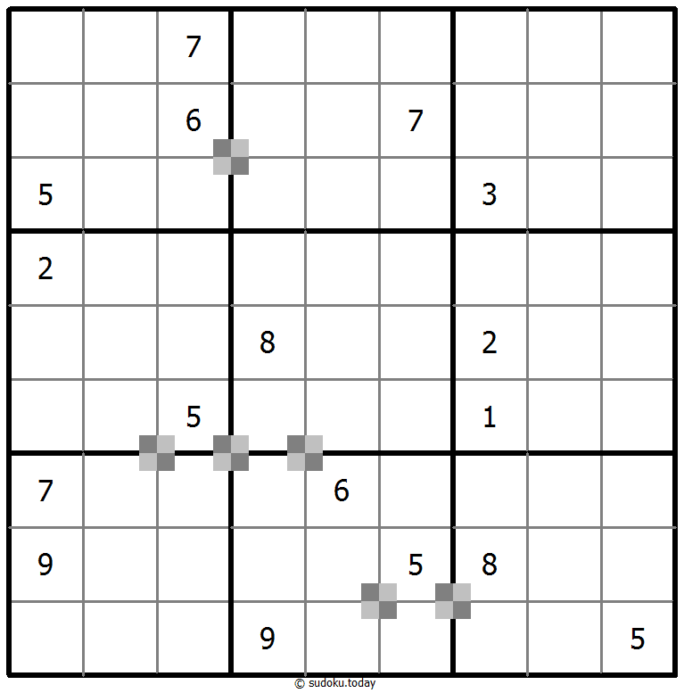 Sudoku pastel bicolor #65214