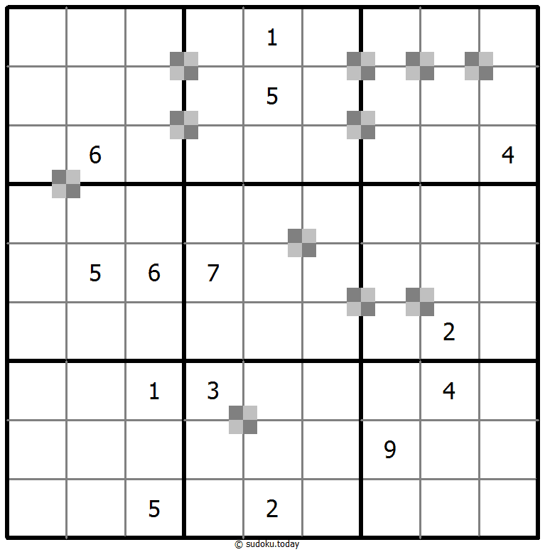 Sudoku pastel bicolor #65219