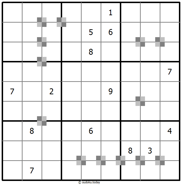 Sudoku pastel bicolor #65223