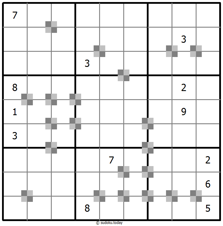 Sudoku pastel bicolor #65225