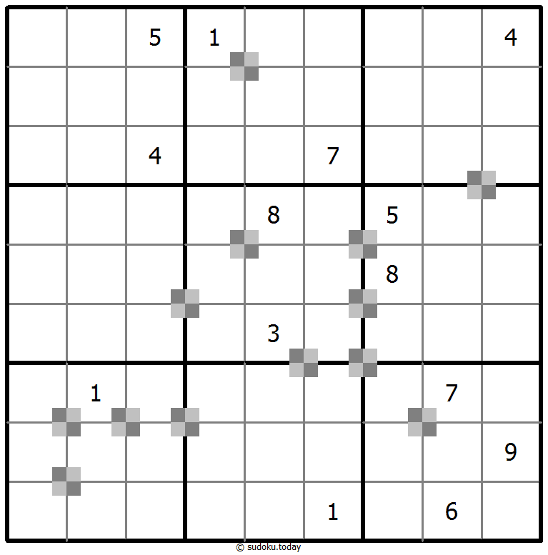 Sudoku pastel bicolor #65233