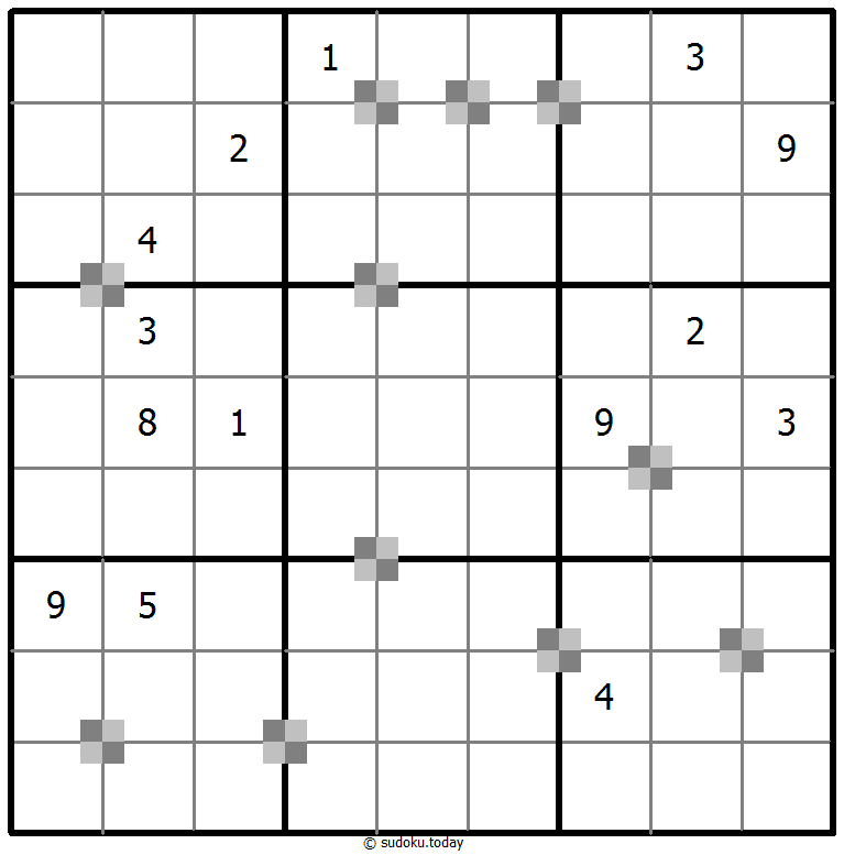 Sudoku pastel bicolor #65235