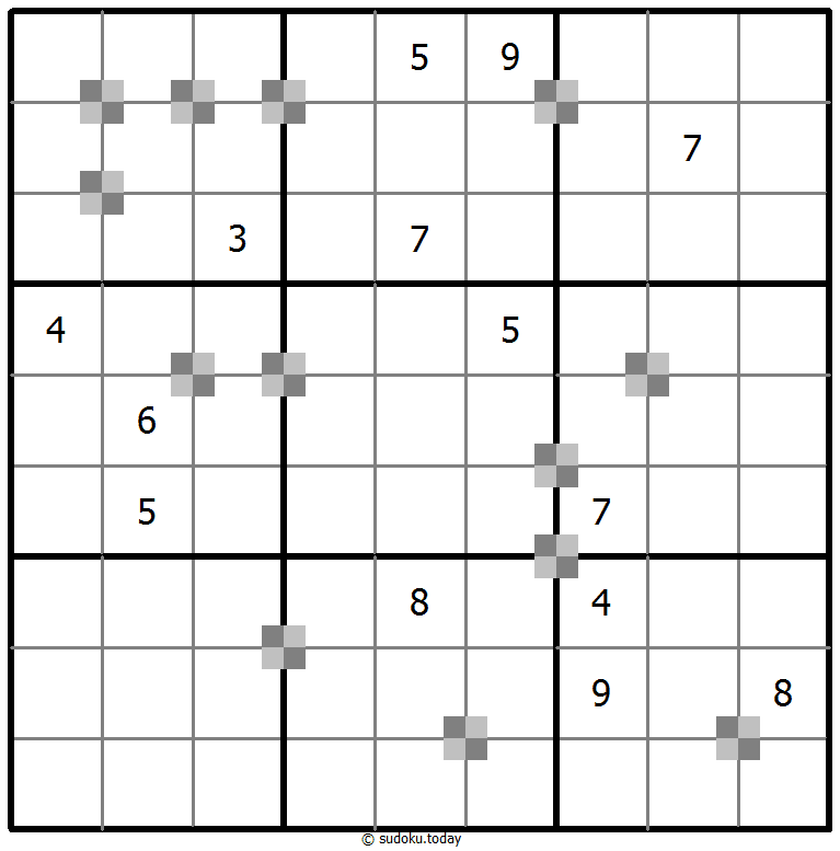 Sudoku pastel bicolor #65237