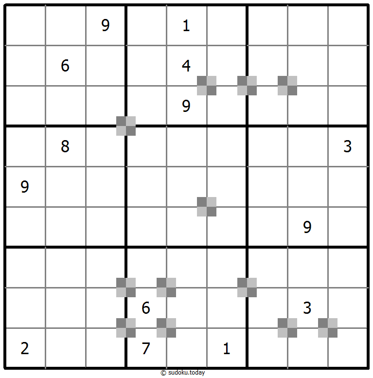 Sudoku pastel bicolor #65238