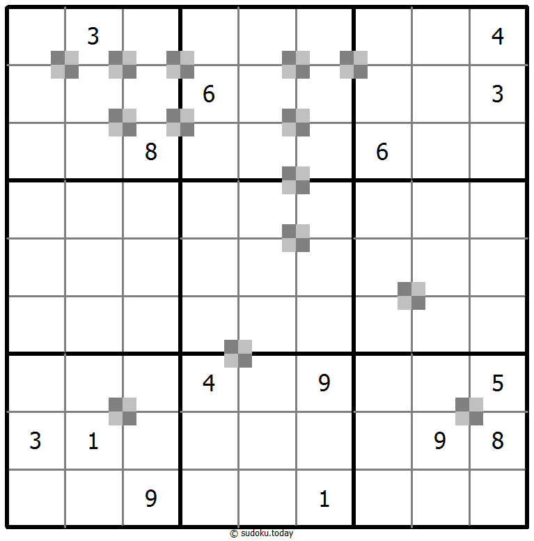 Sudoku pastel bicolor #65240