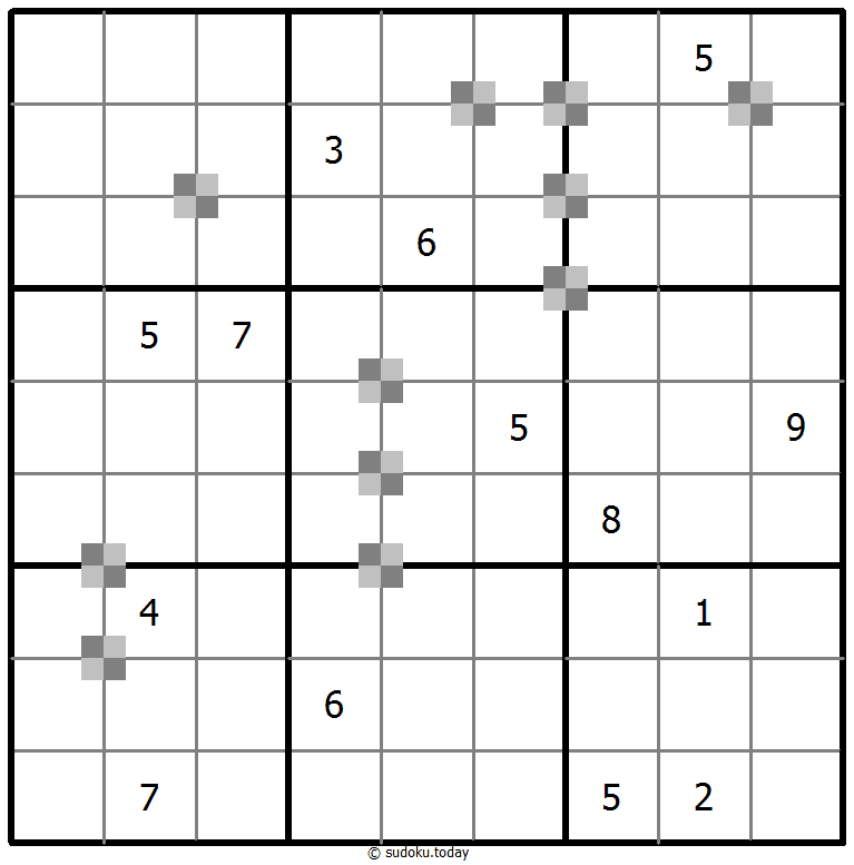 Sudoku pastel bicolor #65241