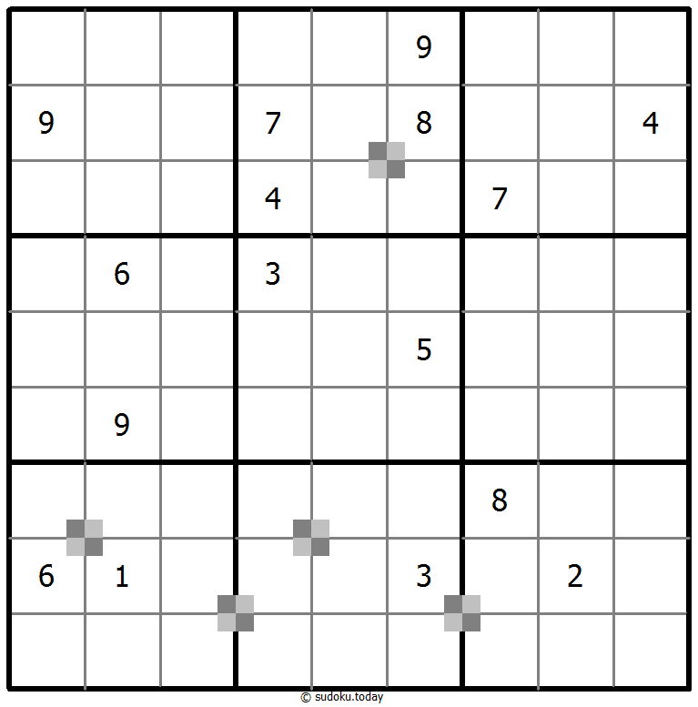 Sudoku pastel bicolor #65244