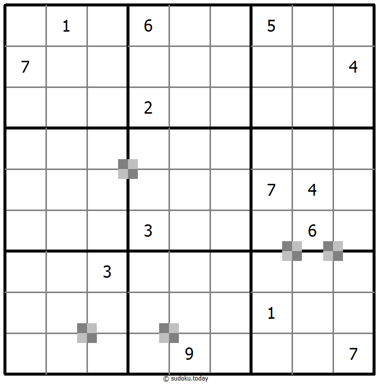 Sudoku pastel bicolor #65245