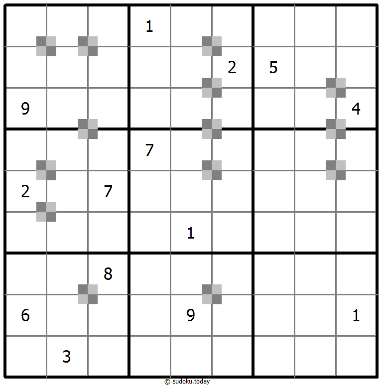 Sudoku pastel bicolor #65246