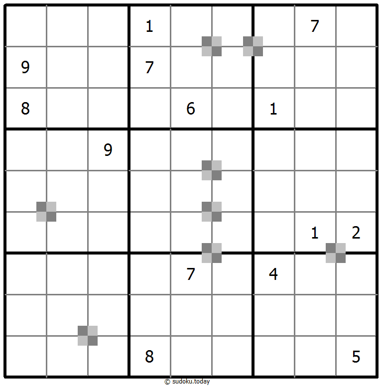 Sudoku pastel bicolor #65247