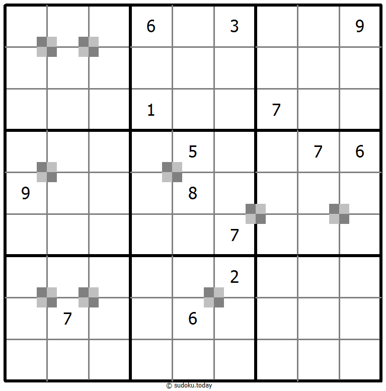 Sudoku pastel bicolor #65249