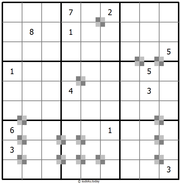 Sudoku pastel bicolor #65250
