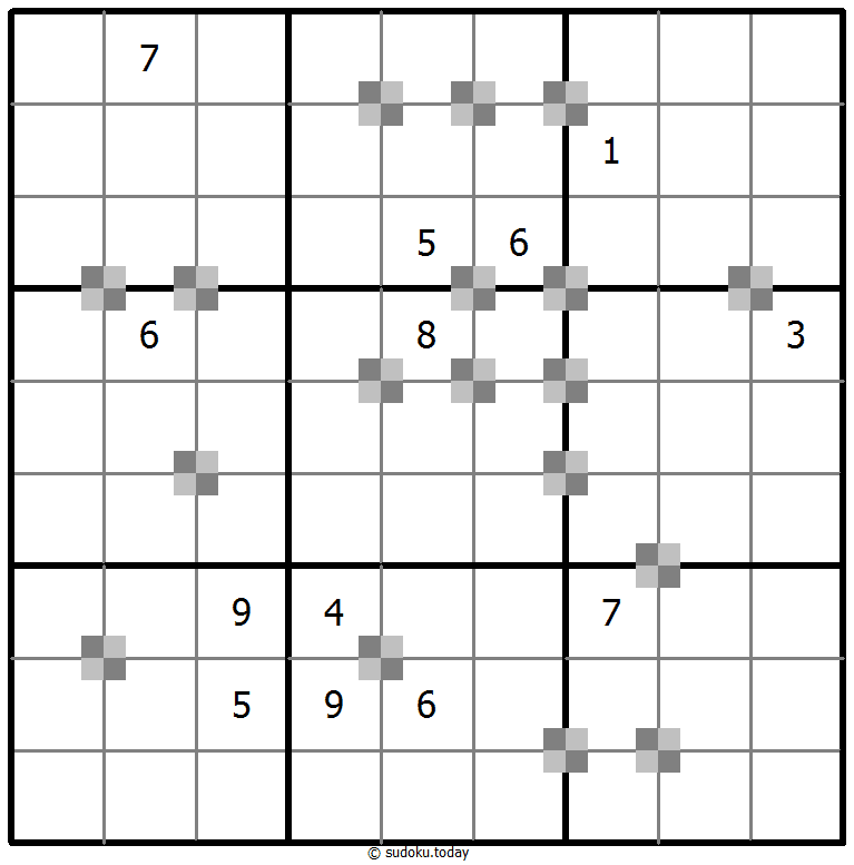 Sudoku pastel bicolor #65251