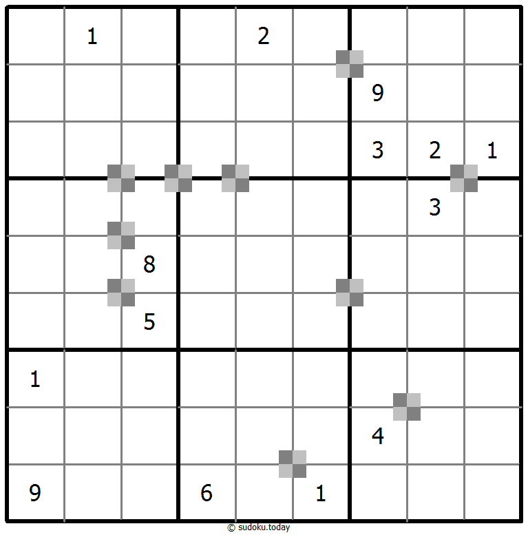 Sudoku pastel bicolor #65254