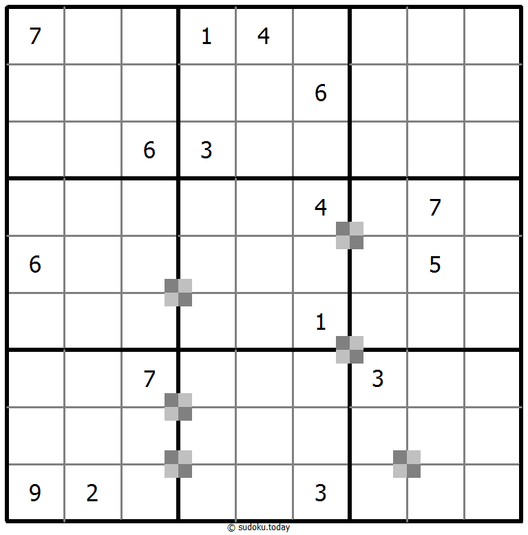 Sudoku pastel bicolor #65255