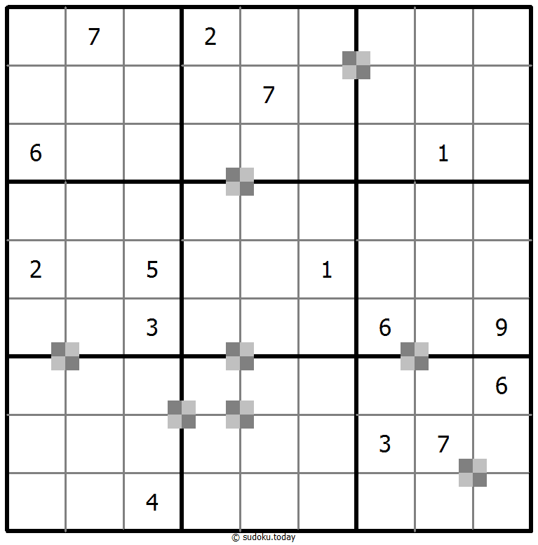 Sudoku pastel bicolor #65257