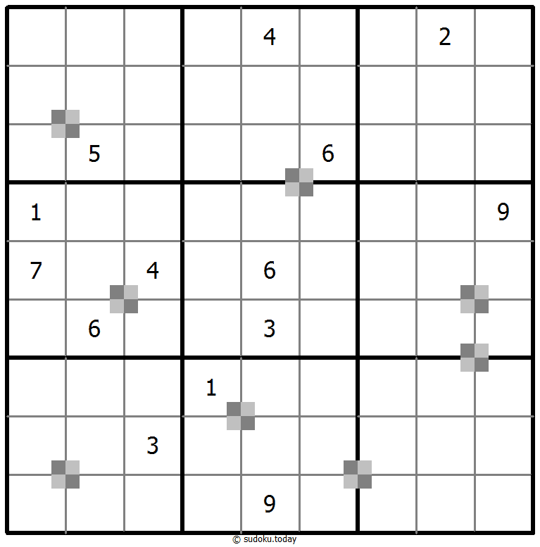 Sudoku pastel bicolor #65261