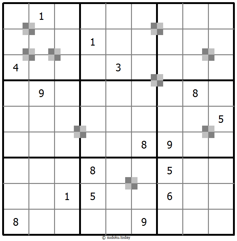 Sudoku pastel bicolor #65262