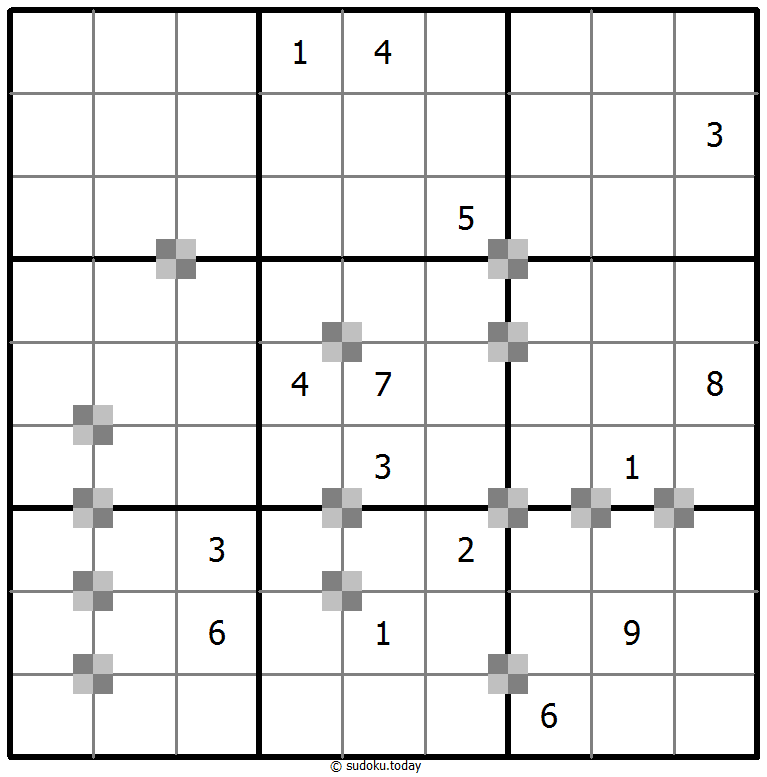 Sudoku pastel bicolor #65263