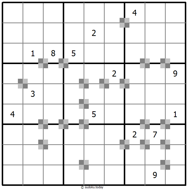 Sudoku pastel bicolor #65265