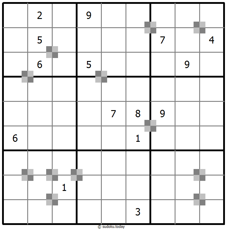 Sudoku pastel bicolor #65270