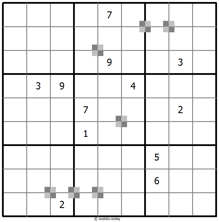 Sudoku pastel bicolor #65272
