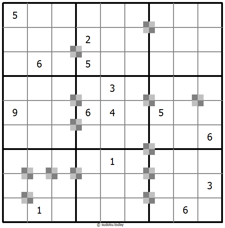 Sudoku pastel bicolor #65273