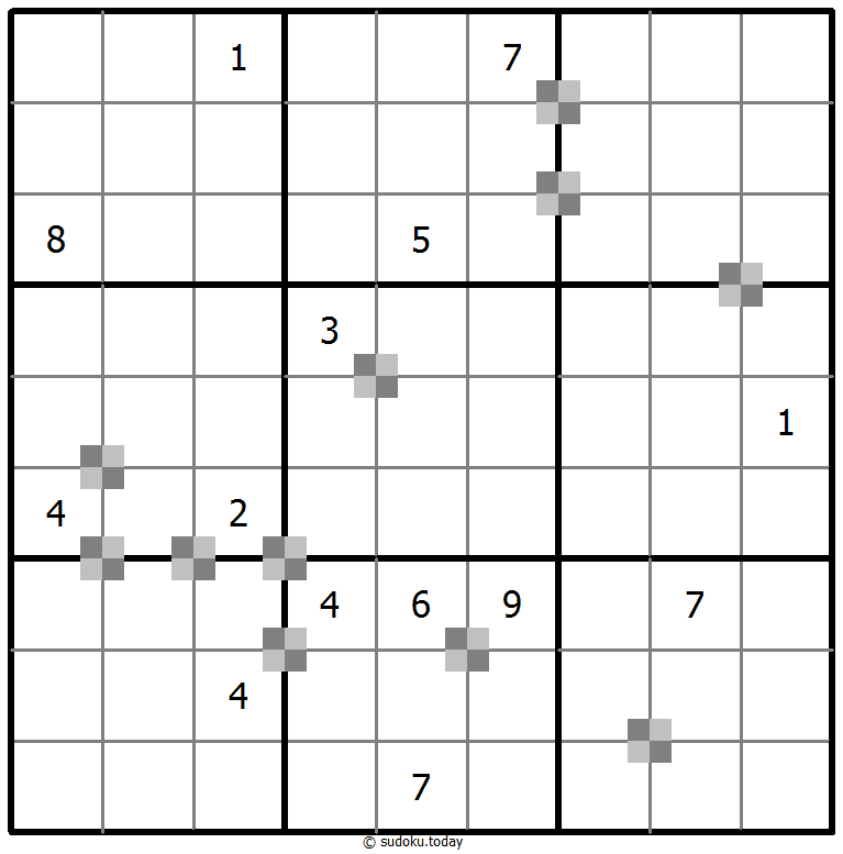 Sudoku pastel bicolor #65274