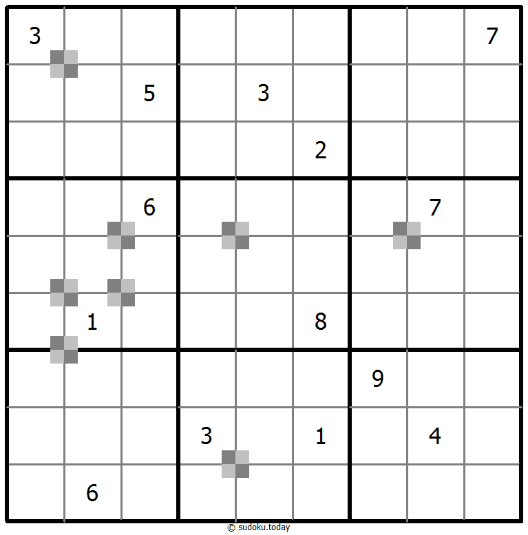 Sudoku pastel bicolor #65275