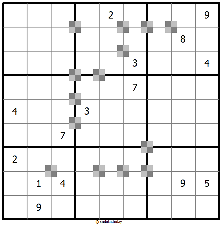 Sudoku pastel bicolor #65278