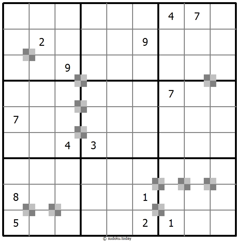 Sudoku pastel bicolor #65279