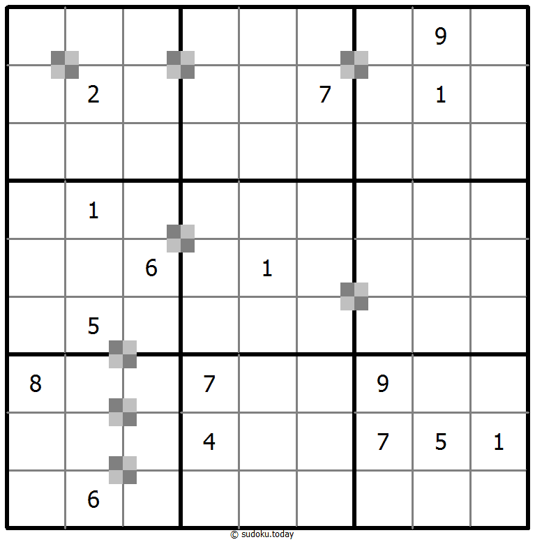 Sudoku pastel bicolor #65281